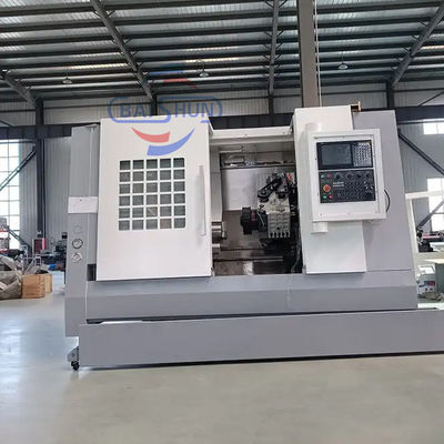 Automatische metalen snijmachine met een schuin bed