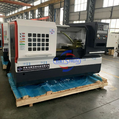 Cnc-wiel draaibank machine zware taak automatische draaibank plat bed