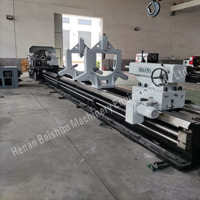 Conventioneel draaimotor draaibank machine zwaar werk 755 mm bedbreedte
