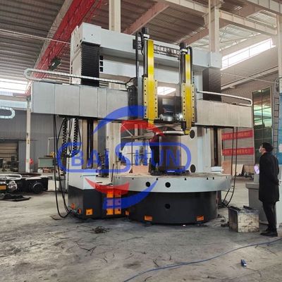 Cnc draaibank snijgereedschap Fanuc dubbele toren verticale draaibank met hoge efficiëntie