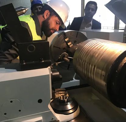 Cnc-roller-knurling-draaibank Cnc-roll-notching-draaibank Iso-goedgekeurde machine