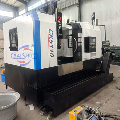 Cnc enkelkolom verticale draaibank met rechtstreekse toevoer gietijzer metalen snijmachine