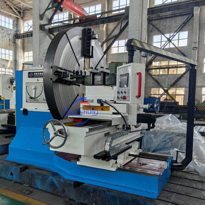Grote diameter flens schijfoppervlak draaiende grote kop draaibank machine