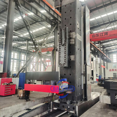 Grote spindel 5 as roterende tafel vloer type CNC boren en frezen machine