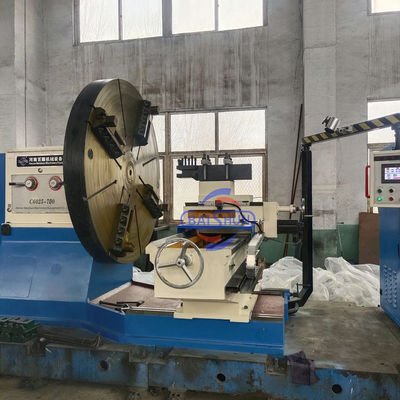 Autowiel draaiend 3500mm Swing Diameter Heavy Duty PLC Control Flange Lathe
