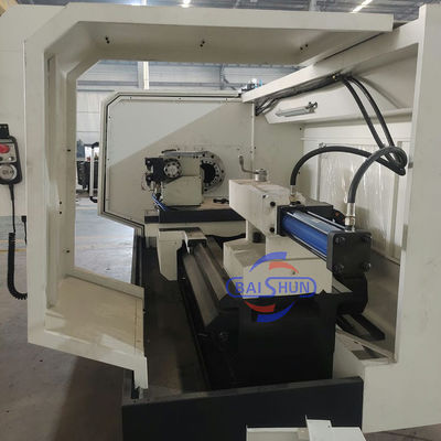 Double Chuck Horizontal Fanuc CNC Pipe Threading Lathe Machine voor metaal
