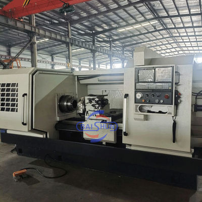 Grote diameter QK1325 Double Chuck 2 Axis CNC Flat Bed Pipe Threading Lathe