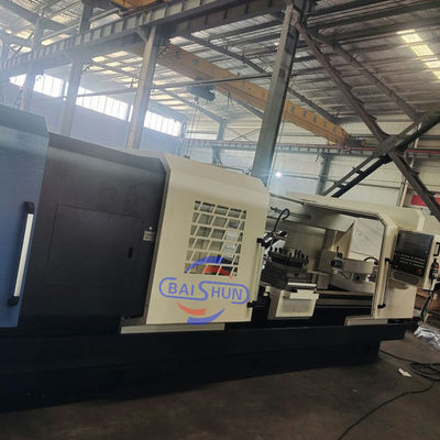 Grote spindel boren olieveld draaibank QK1327x3000 horizontale dubbele Chuck draad draaibank machine