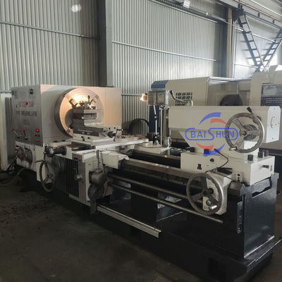 Hoge precisie dubbel Chuck Long Pipe QK1319 Big Bore CNC Pipe Threading Lathe Machine