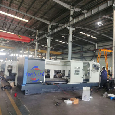 China Twin Chuck Torn Screw Cutting CNC Pipe Threading Lathe Machine Prijs