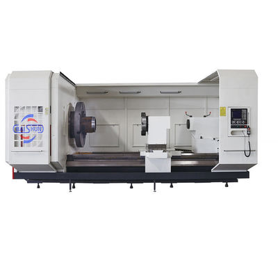 Grote spindel borende pijp draad draaibank machine met dubbele chuck
