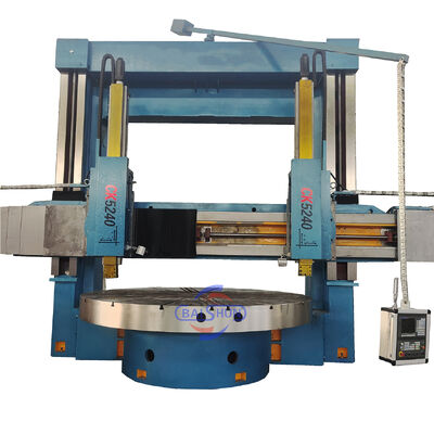 2-assig bewerkingsgereedschap Metaal CNC Dubbele kolom verticale draaibank Grote diameter